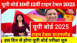 UP Board 10th 12th Final Exam 2025 Time Table