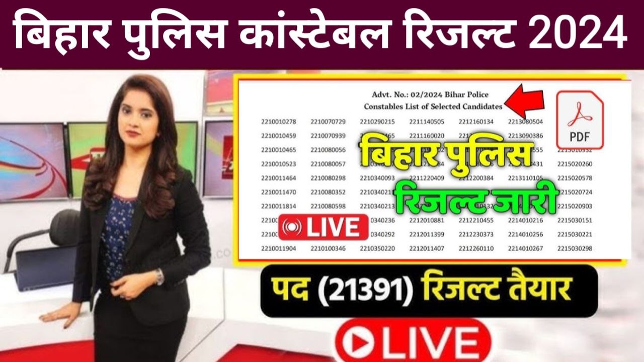 Bihar Police Constable Result 2024 Check